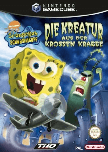 SpongeBob SquarePants Creature from Krusty Krab box art for Gamecube